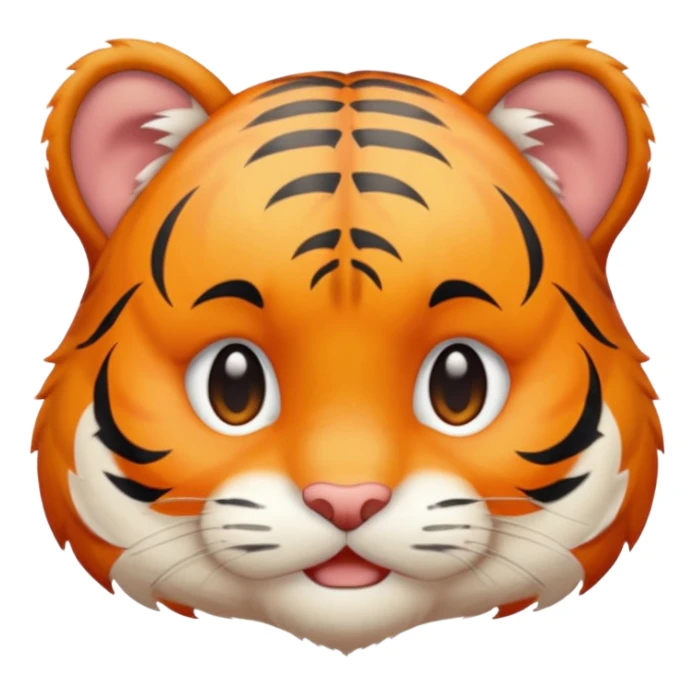 The little fluffy tiger is crying sticker