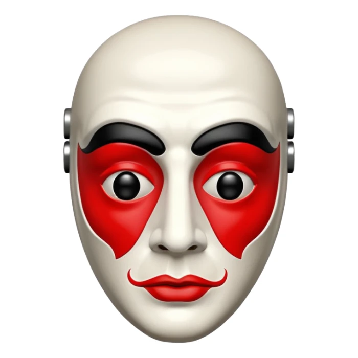 Money Heist, Dali mask, realistic sticker