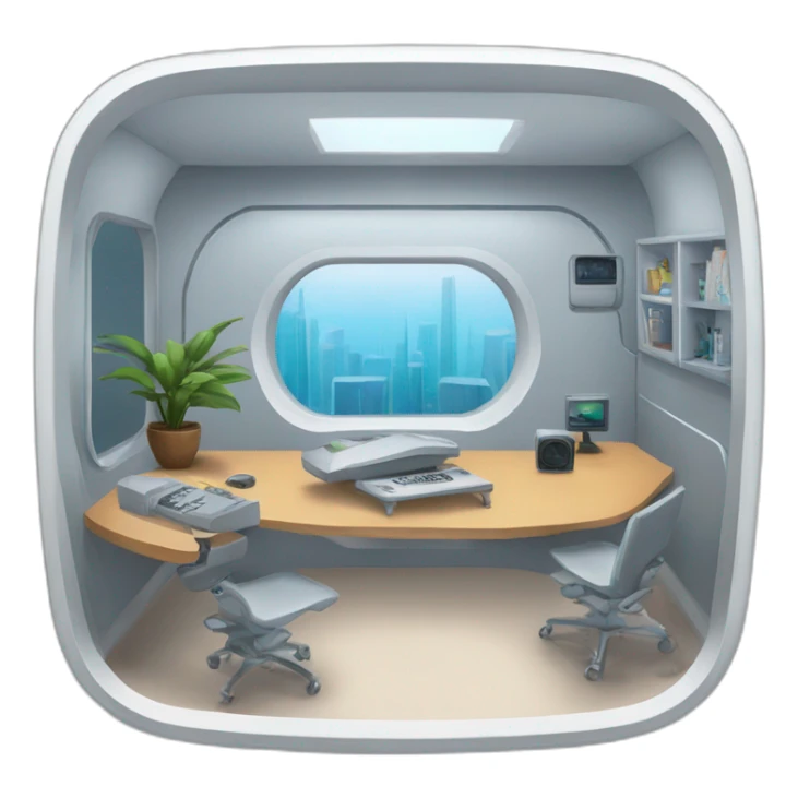 modern futuristicroom sticker