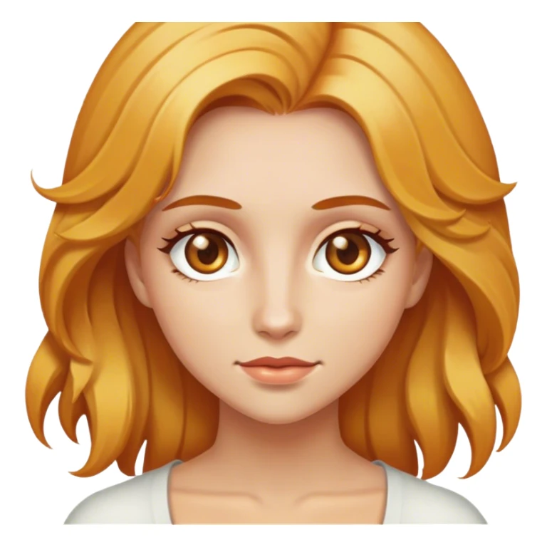 Mujer de cabello color miel y de piel blanca con ojos hazel  sticker