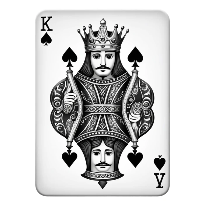 King of spades sticker