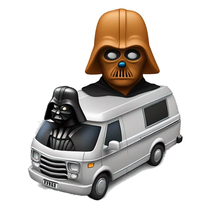 Card-craft Real 3d Darth Vader and Scooby Doo’s mystery van sticker