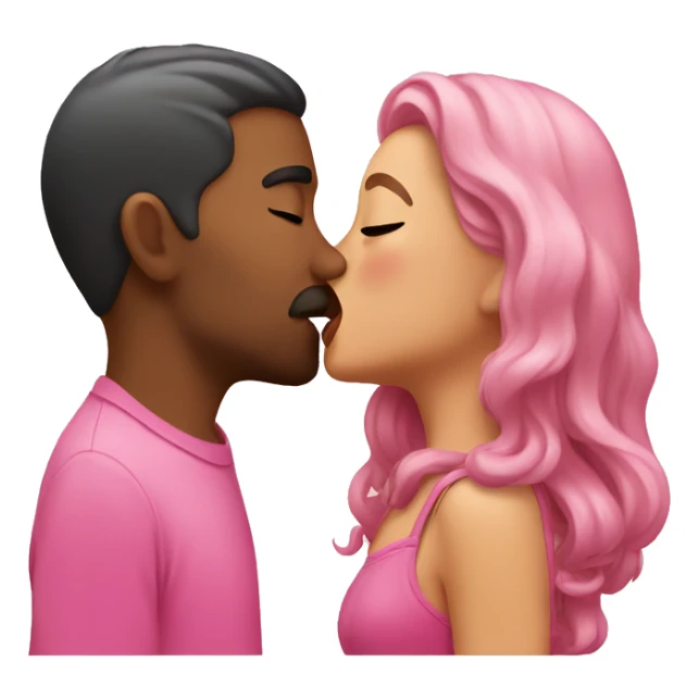 pink kiss sticker
