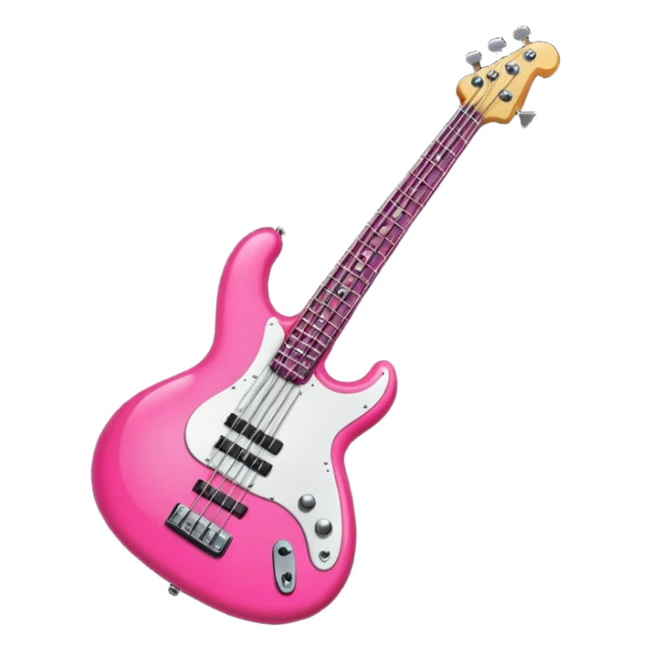 Hot pink bass sticker
