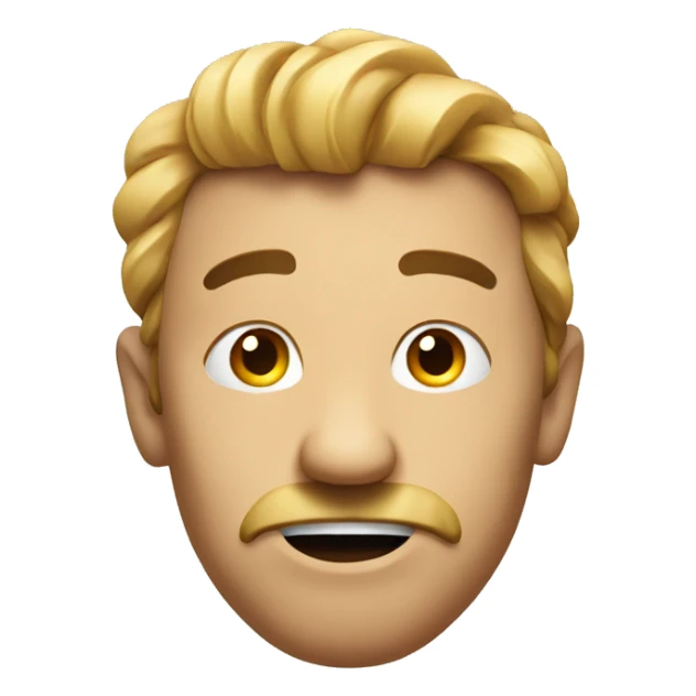 face emoji from the right side with nose upturned looking snarky sticker