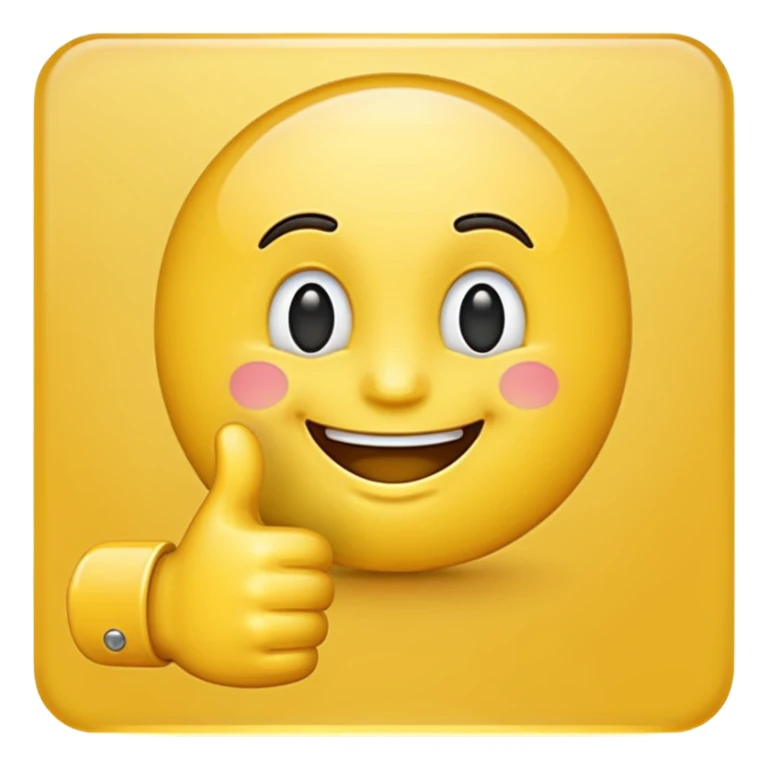 thumbs up emoji, positive and bold sticker