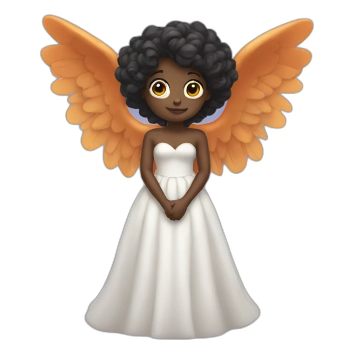 Black Angel of love like Pixar  sticker