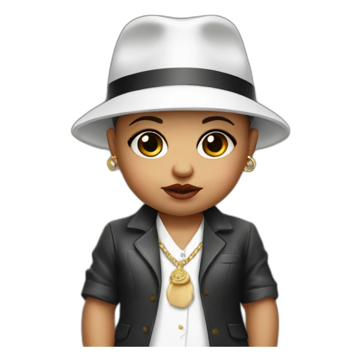 Italian mobster baby girl sticker