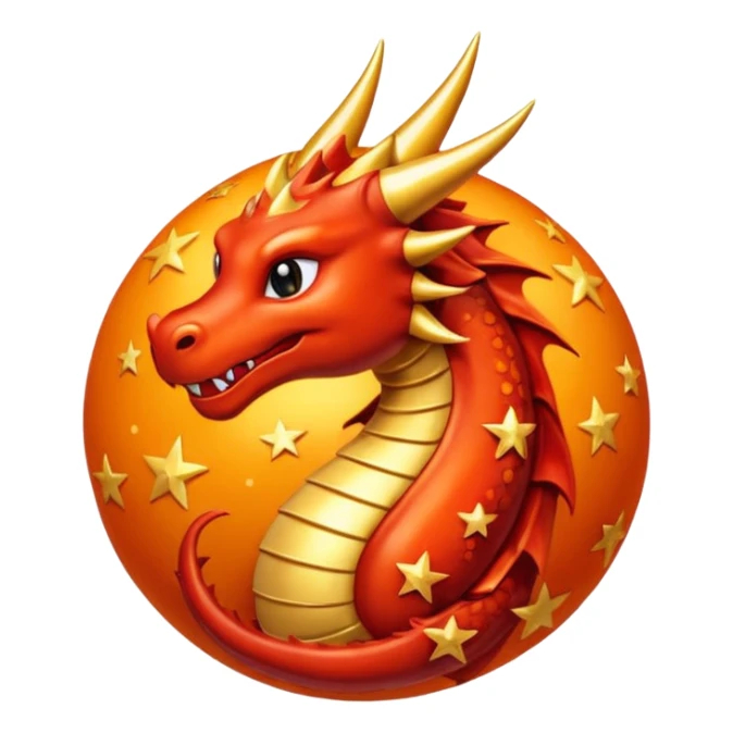 El emoji de la esfera del dragón sticker