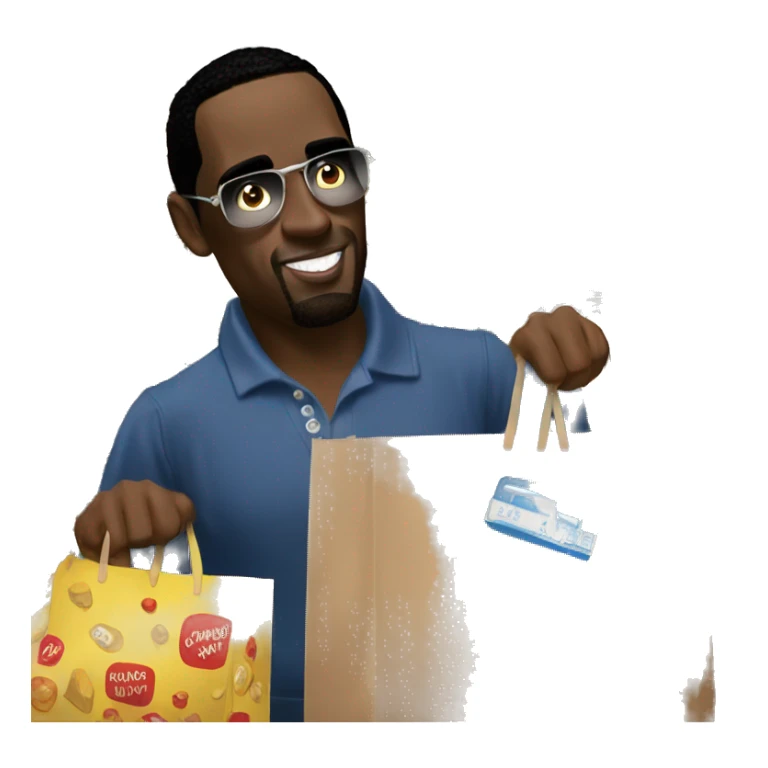 P diddy shopping at Costco  sticker