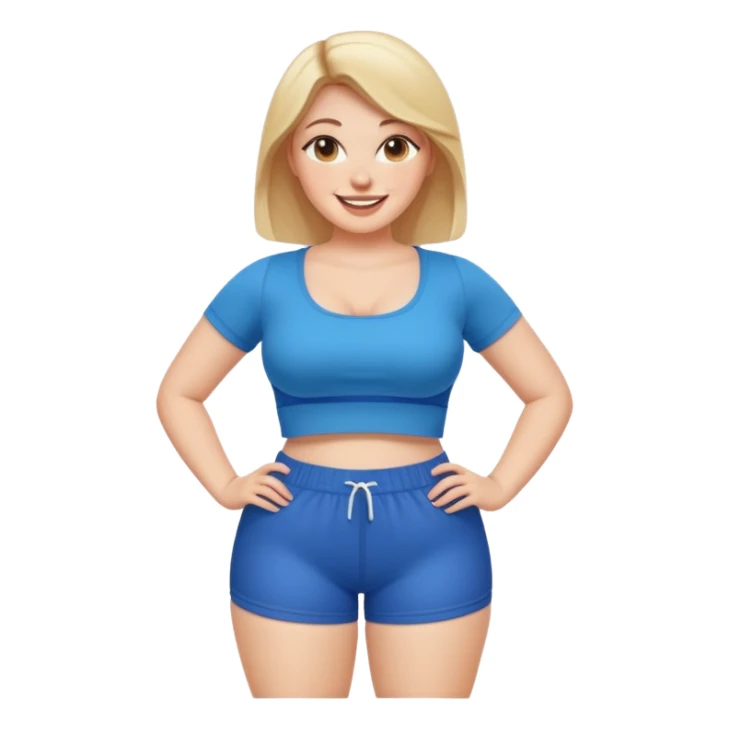 Slim thick white girl fat ass thick thighs Not fat sticker