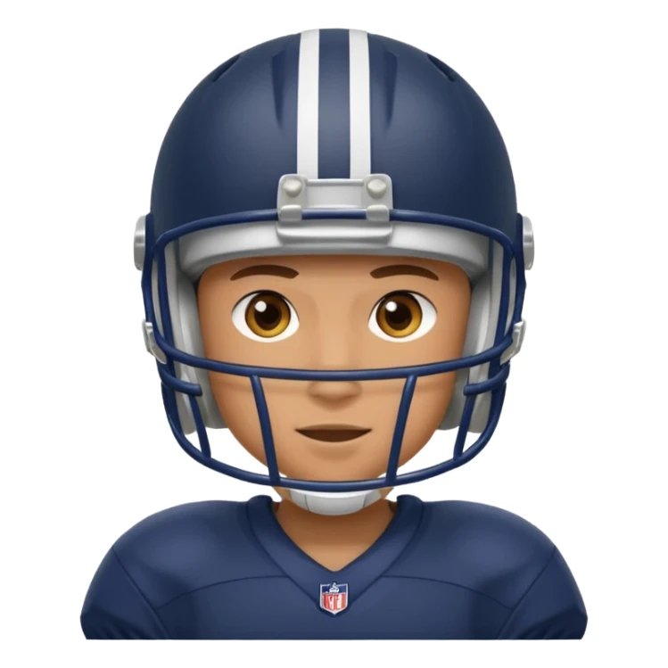 A person who plays football sticker