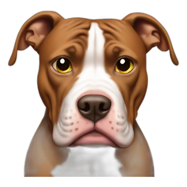 Scary Pitbull holding blank board sticker