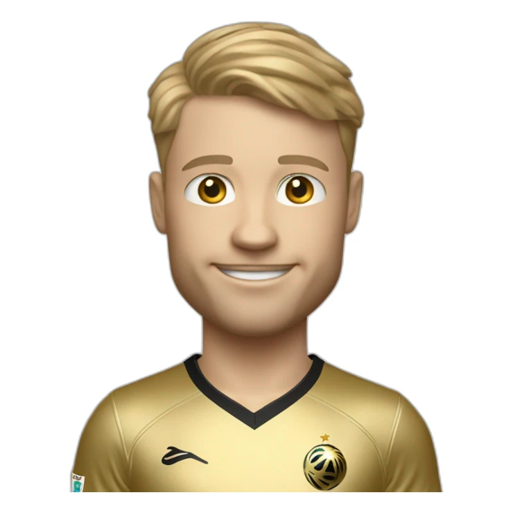 erling halaand avec un ballon d'or sticker