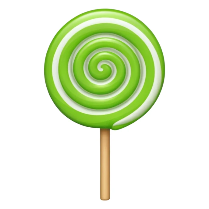 a lollipop, apple emoji style sticker