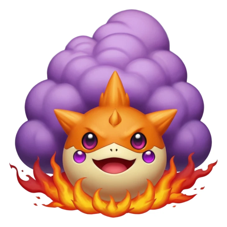 Pignite-Victini-Koffing-fusion (full body) sticker