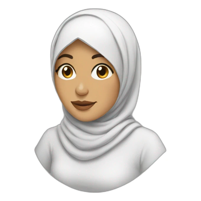 a woman hijab muslim sticker