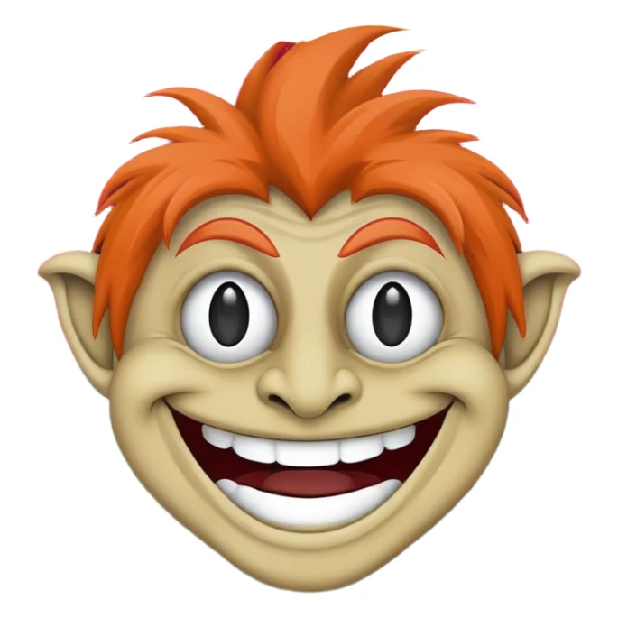 troll face emoji with Balochistan Nationalist Flag design sticker