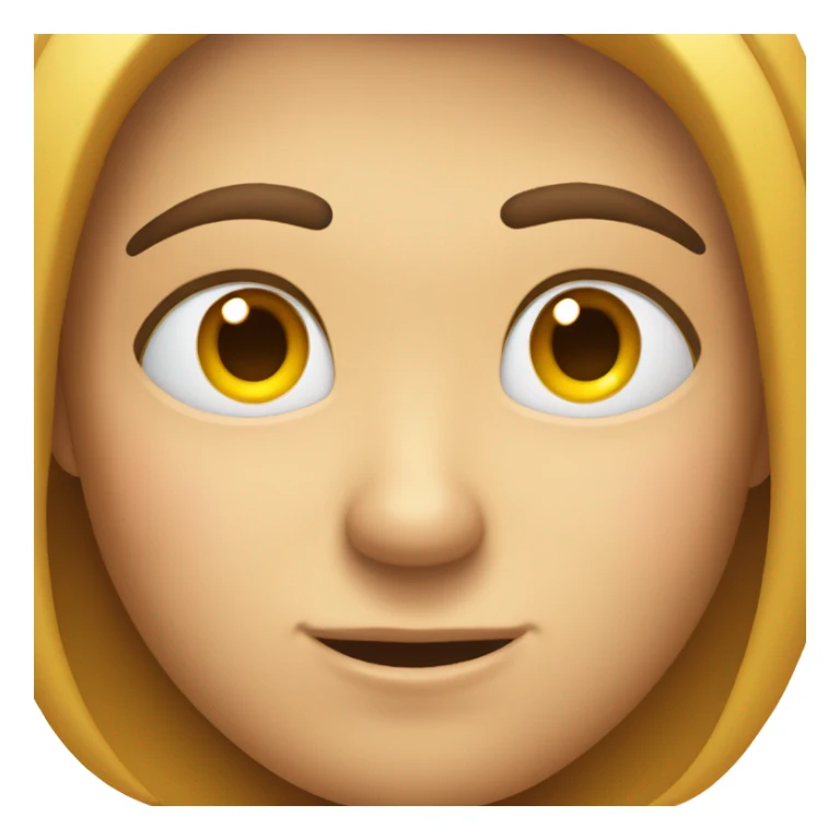 emoji face with one eyebrow raised and eyes slightly closed with a smirk  sticker