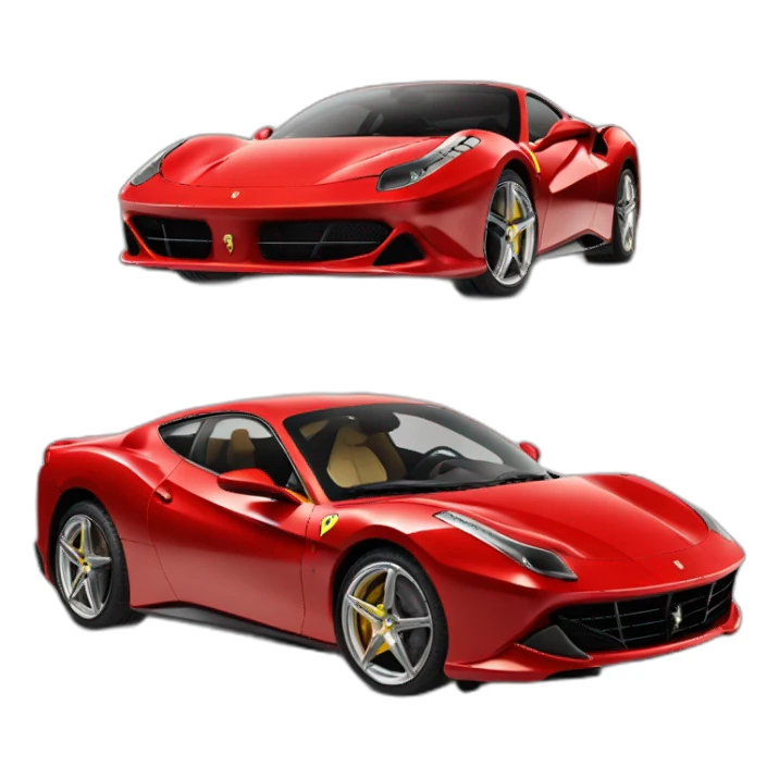 Ferrari purosangue car in red color sticker