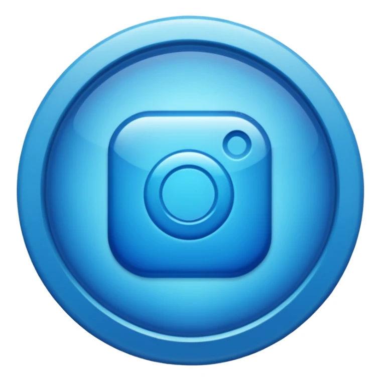 Instagram verification badge emoji in a blue stamp  sticker