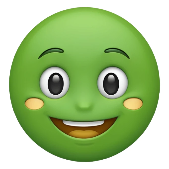 green emoji cute sticker