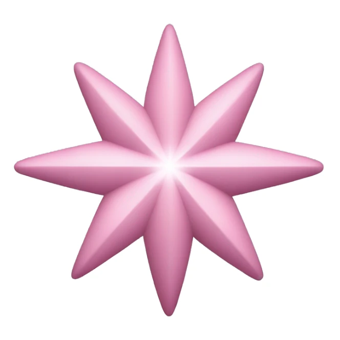 Three small pink , 4-pointed stars grouped together. The stars have a slightly elongated shape, giving them a twinkling effect. They vary in size, with the largest star in the center and two smaller stars on either side.  sticker
