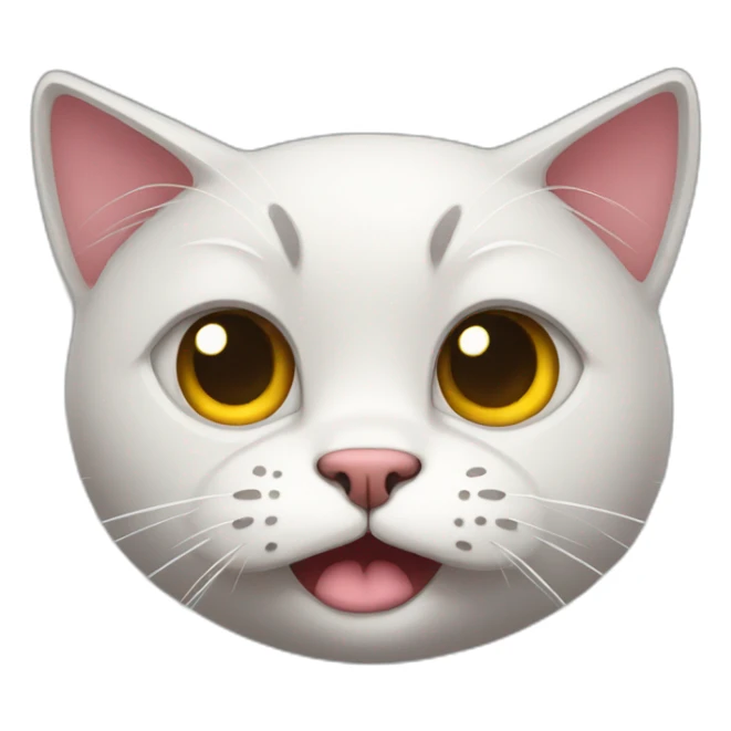 cat with sad expression, gloomy eyes, sorrowfull mouth sticker