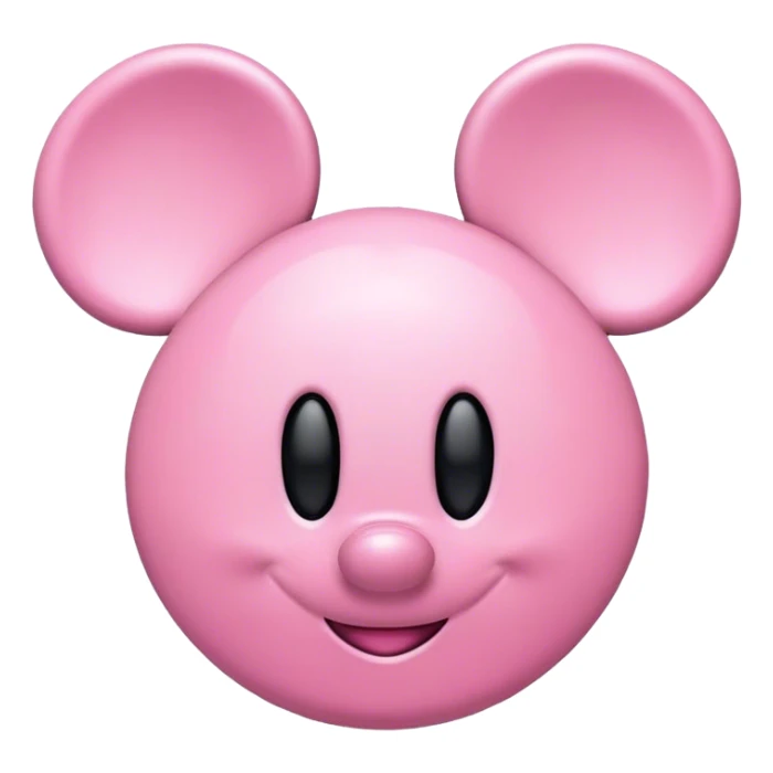 Pink mickey ears hair clip from disney world sticker