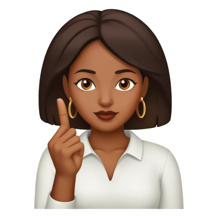 black women with her middle finger up sticker