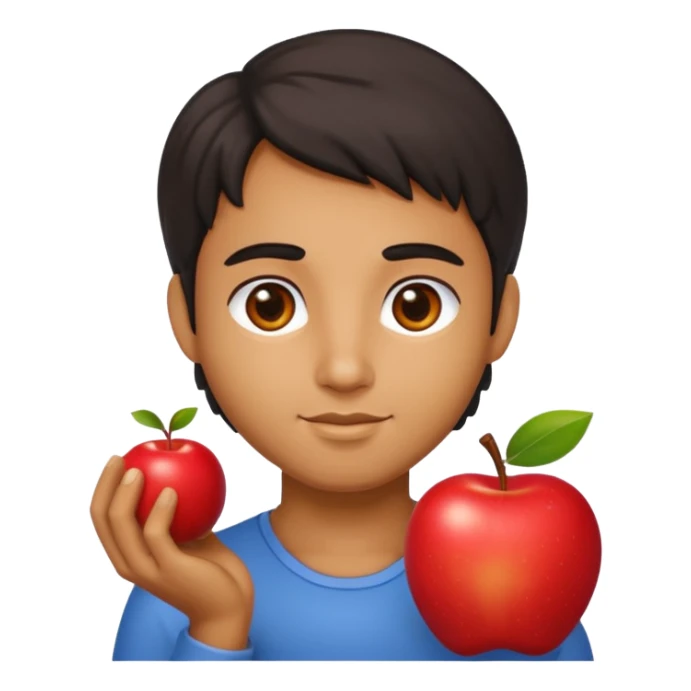 visnu god with an apple sticker