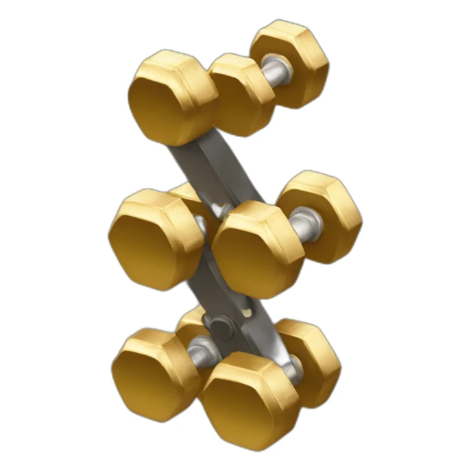 HEAVY DUMBBELLS OF GOLD sticker