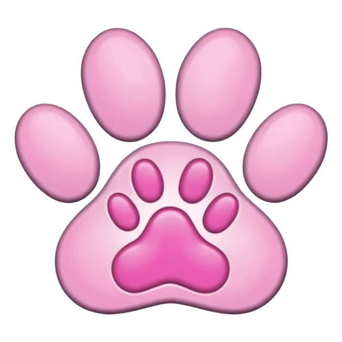 puppy paw print with a border sticker