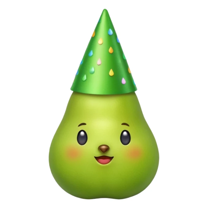 Birne die Party macht ohne Alkoholglas sticker