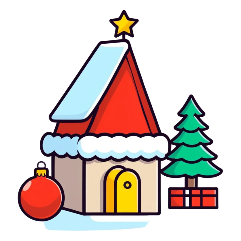 Pink Christmas  sticker