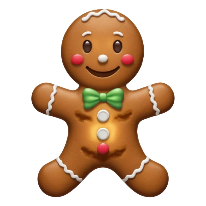 gingerbread man sticker