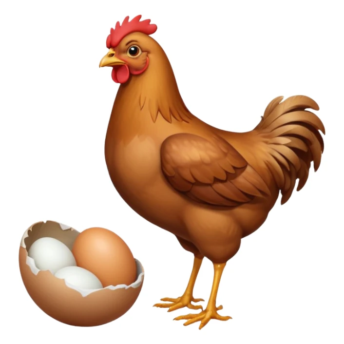 chicken and egg sticker
