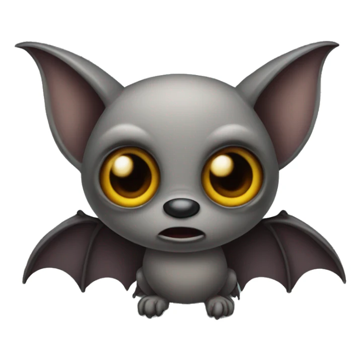 Bat with eyes sticker