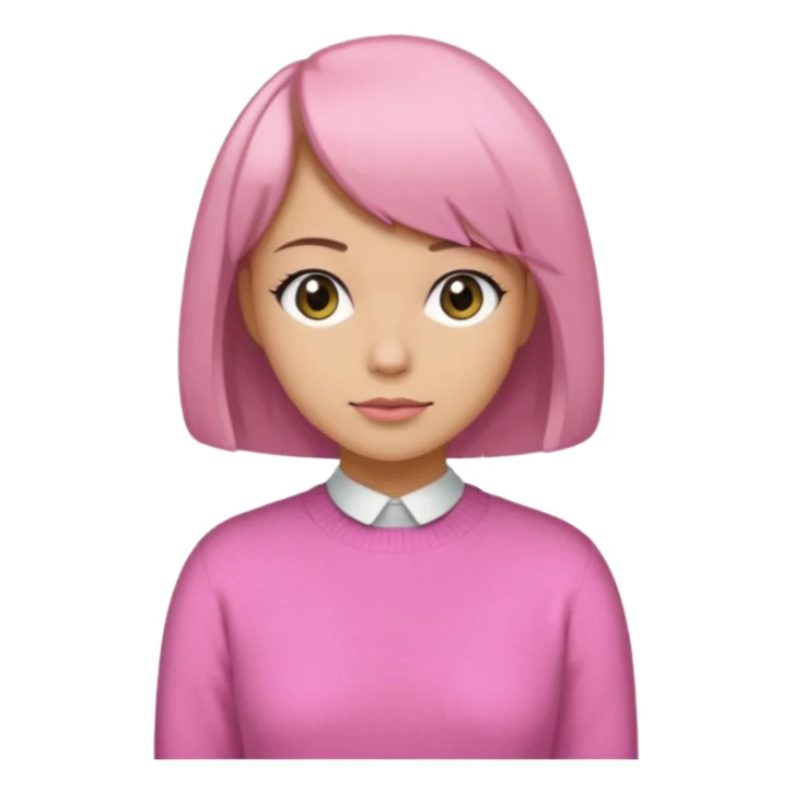 Secretary Out of office pink sweater sticker