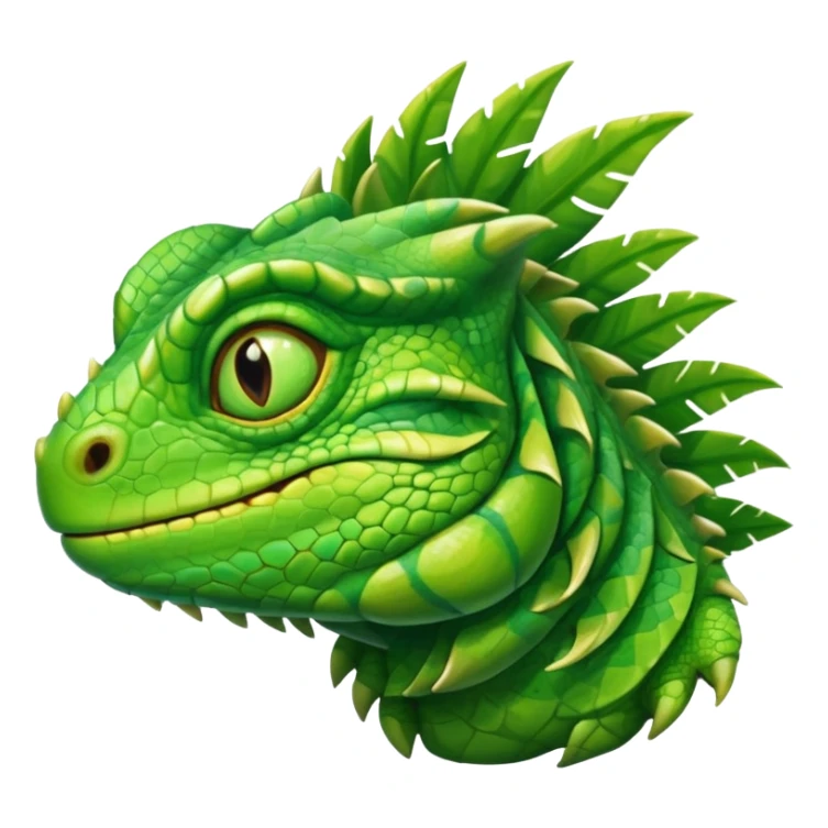 iguana's face dizzy with the eyes that have like swirls sticker
