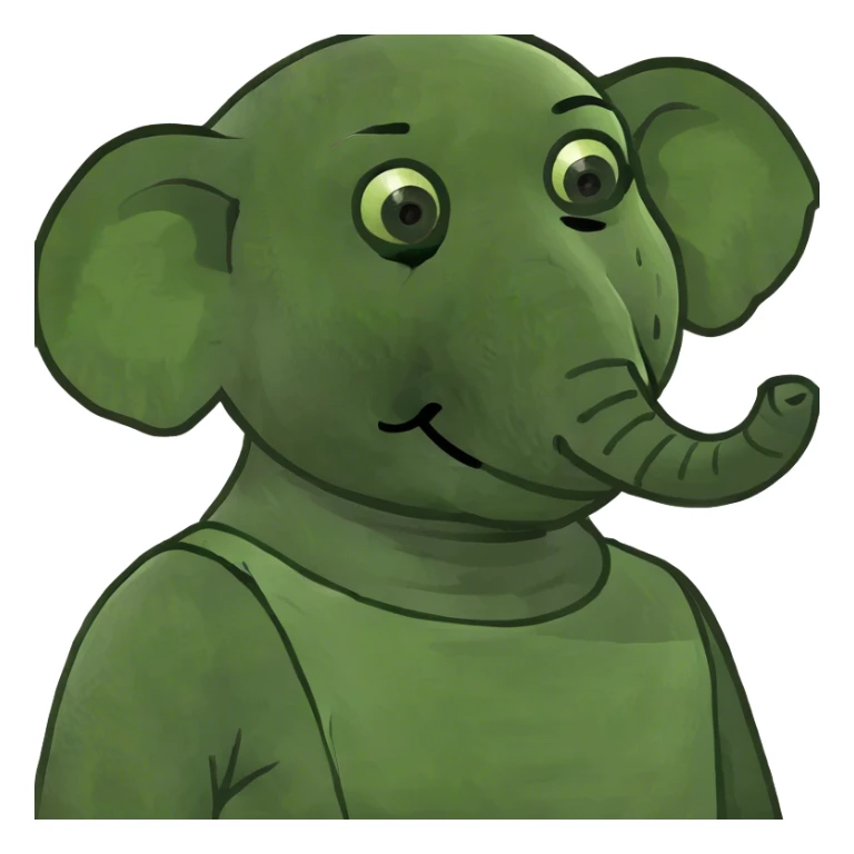 Elefant ballett maske im Gesicht  sticker