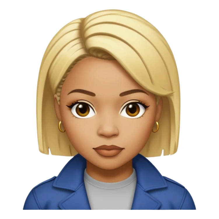 Tionne T-Boz Watkins with short blonde hair sticker