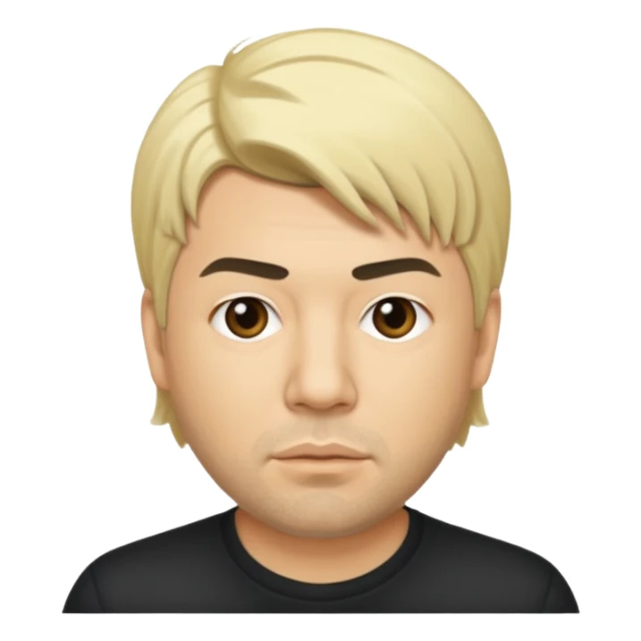 Chino Moreno with blonde hair sticker