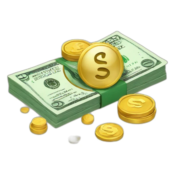 money and coins sticker
