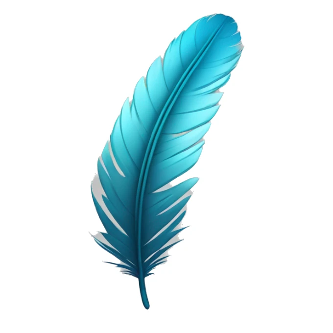 	2.	Feather on a Stretchy Band: A light feather attached to a stretchy band (spandex) symbolizing how soft yet flexible the fabric is. sticker