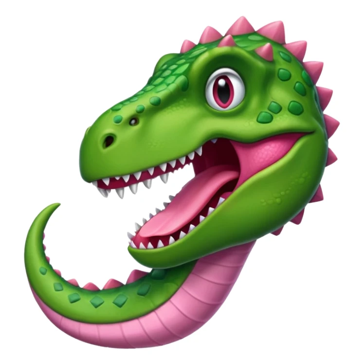 🦖 + 👅 sticker