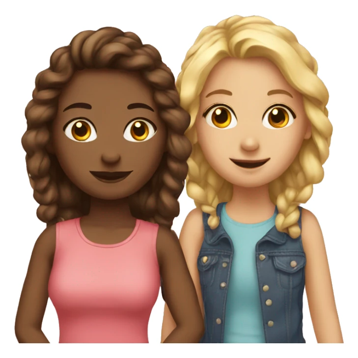 best friends for girl sticker