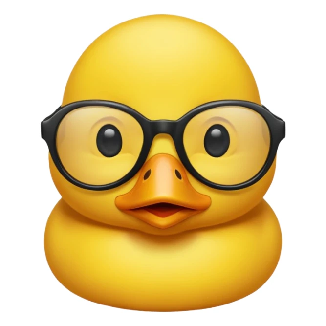 dame un pato amarillo con lentes de sol, lentes negros sticker