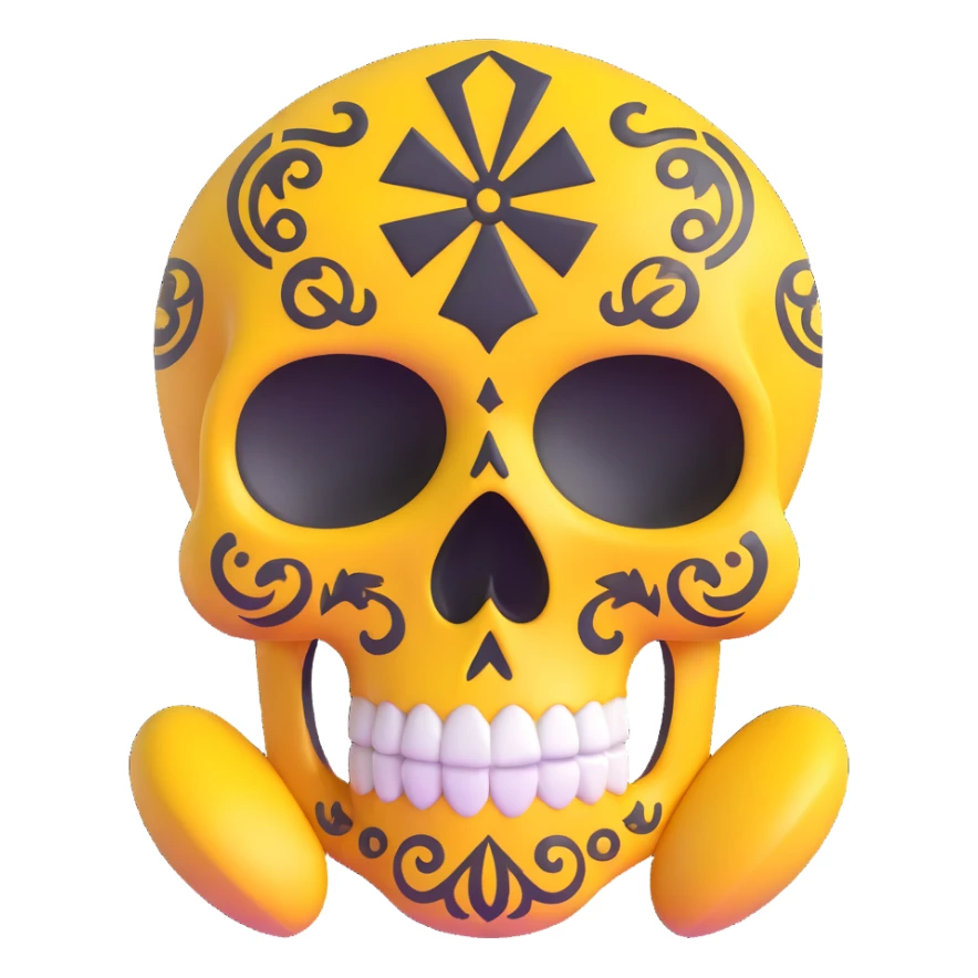 WuTang sugar skull with wu-tang symbol sticker