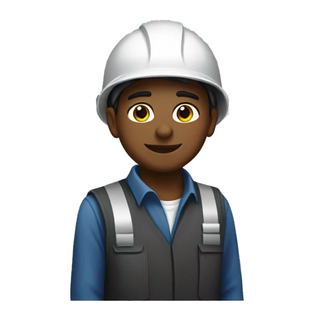 young guy working for an oil company in a helmet sticker